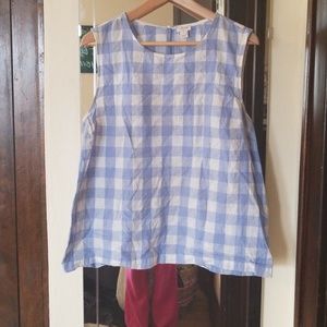 J. Crew Gingam Top